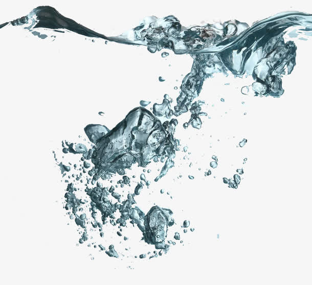 溅开的水中气泡素材免抠