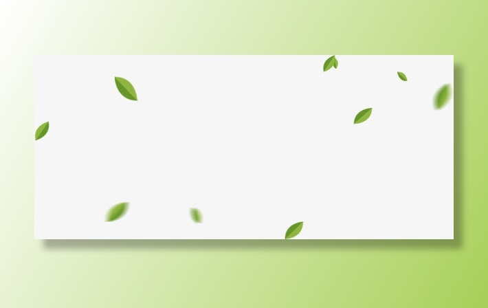 绿色卡通设计树叶春天免抠漂浮叶子元素