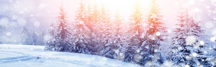 雪景背景高清