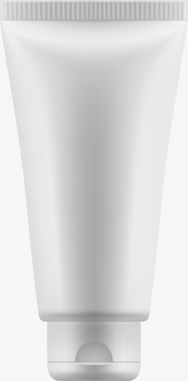 白色洗面奶容器免抠