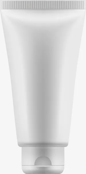 白色洗面奶容器免抠