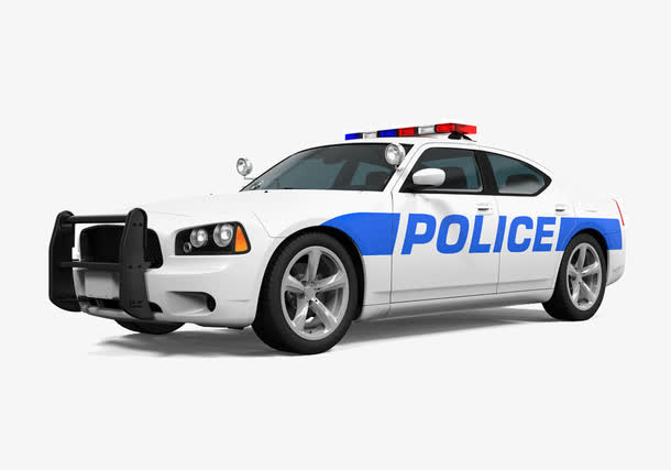 白色警车免抠