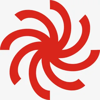 红色半圆组合免抠