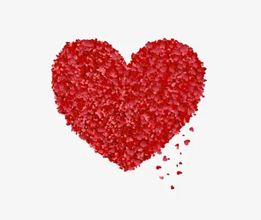 花瓣爱心免抠