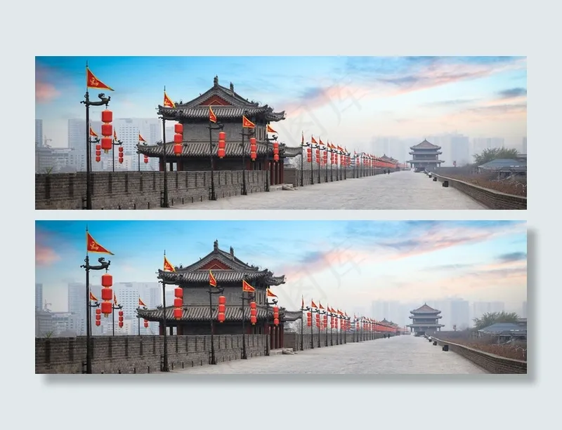 古城海报背景高清