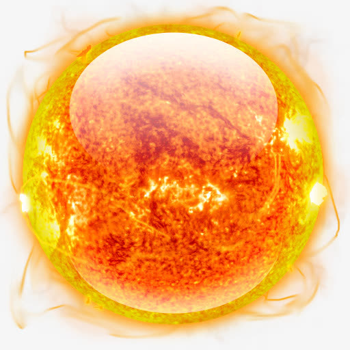 恒星太阳免抠