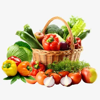 菜篮子简图免抠