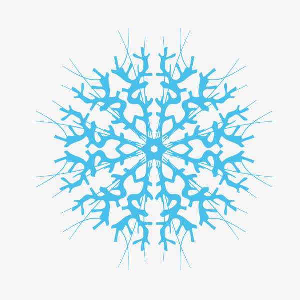 花纹底纹 雪花 装饰图案 淡蓝色免抠