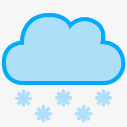云雪矢量时尚天气图标免抠