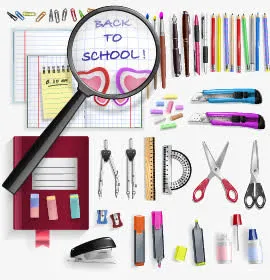 学习用品设计矢量素材下载,免抠