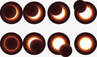 日全食景观免抠