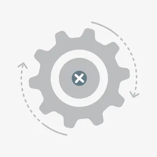 灰色圆形设置旋转元素免抠