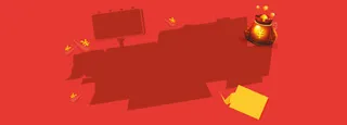 红包电商促销卡通炫酷背景banner
