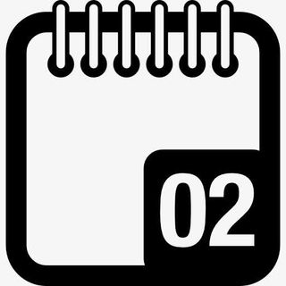 2天的日历页界面符号变图标免抠