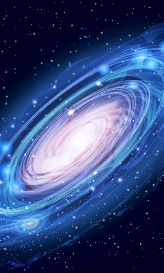 经典幽蓝银河高清