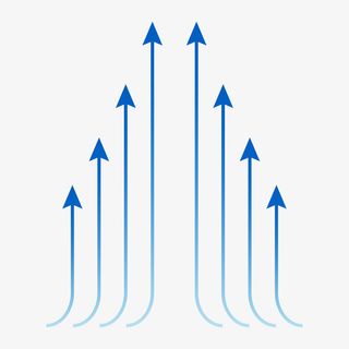 向上的气流箭头免抠