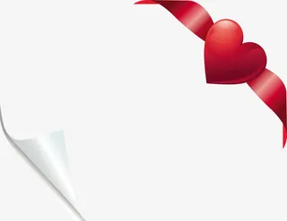 情人节礼物彩带免抠