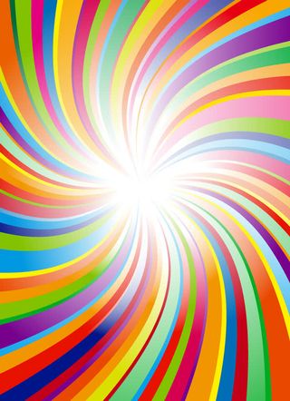 炫彩扭曲条纹免抠