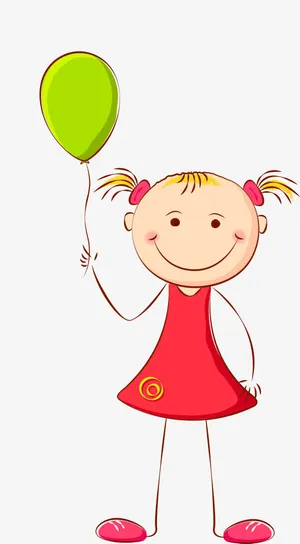 矢量儿童气球免抠