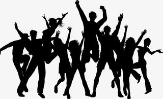 黑色激情人影免抠