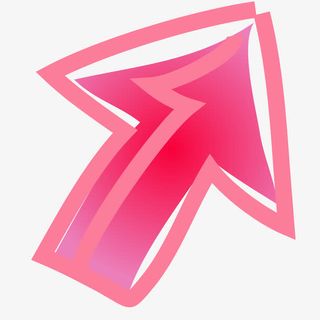 手绘红色箭头免抠