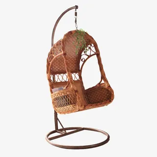 吊椅双人藤椅秋千篮摇椅免抠