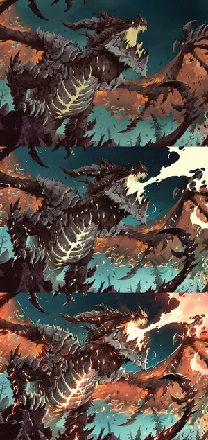 喷火的巨龙游戏原画免抠