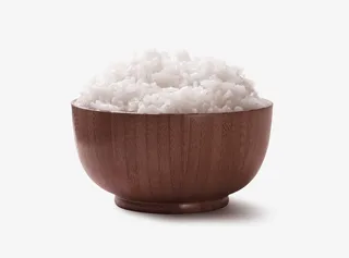 棕色简约米饭装饰图案免抠