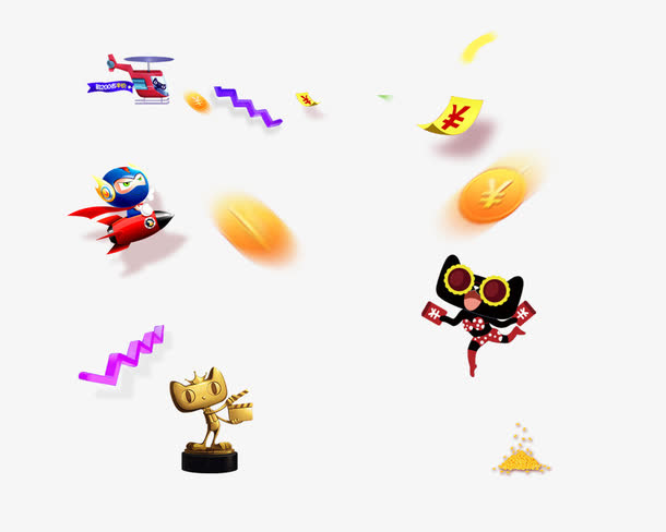 618活动装饰素材免抠