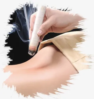 艾灸免抠标签元素