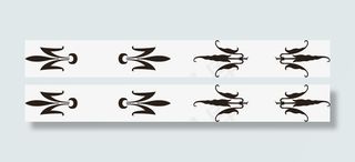 卡通复古分割线免抠