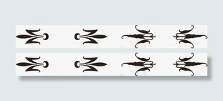 卡通复古分割线免抠