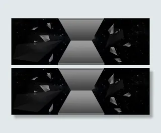 黑色酷炫淘宝banner背景大图