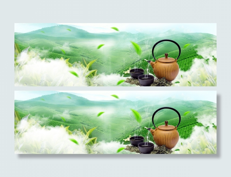 淘宝天猫春茶茶叶海报背景高清