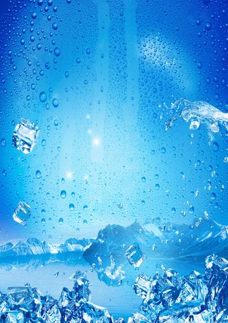 化妆品蓝色水珠背景素材高清另类其他背景