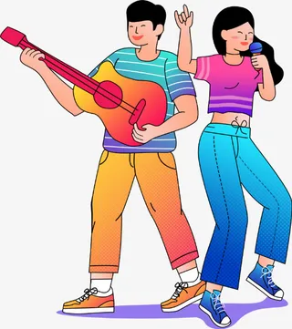 大型晚会现场表演免抠