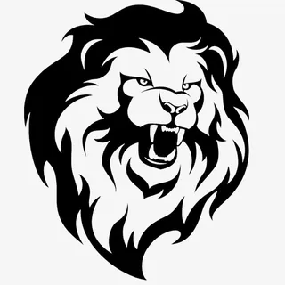 凶猛狮子头免抠
