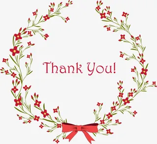 花草感谢页免抠