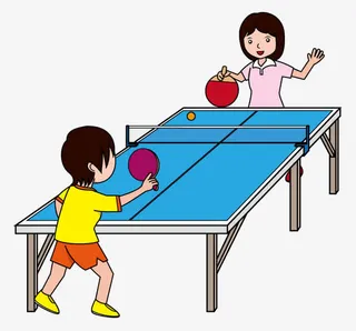 二个小朋友打球免抠