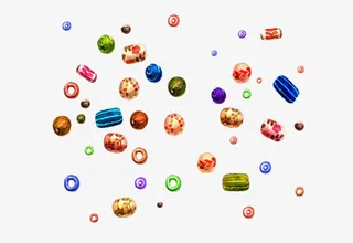 漫天的糖果素材图片免抠