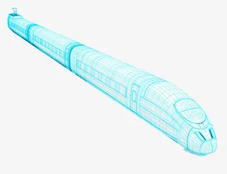 科技轻轨图片免抠