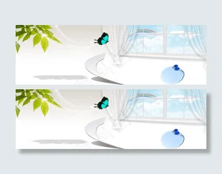 清爽淘宝海报背景