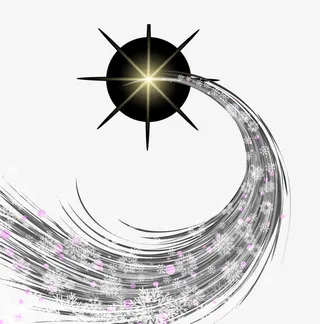 动感线条发光矢量图免抠