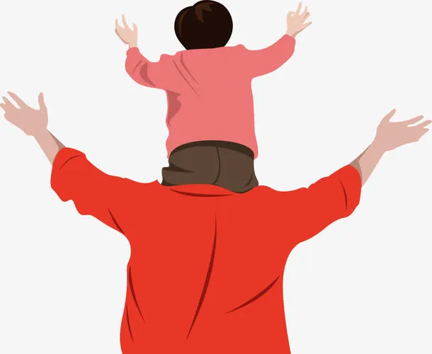 高清活动海报父亲节卡通效果图免抠