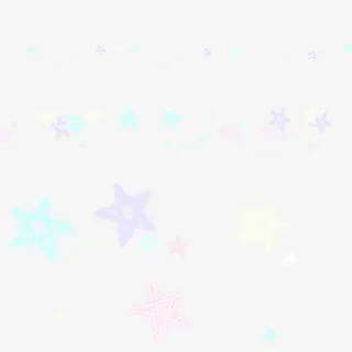 荧光彩色五角星免抠