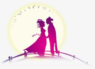 创意合成效果鹊桥相会免抠