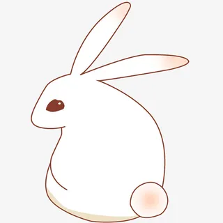 中秋古风兔子免抠