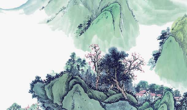 山水画免抠