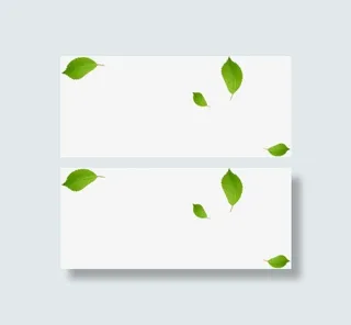 春天公益漂浮绿叶免抠漂浮花瓣元素