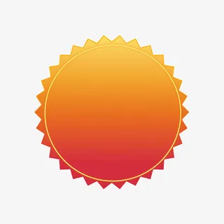 彩色渐变装饰圆形图案免抠